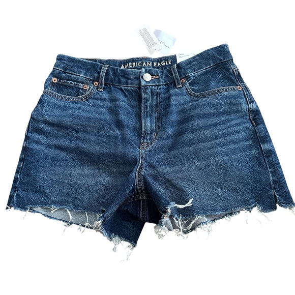 American Eagle Outfitters Pants - NWT American Eagle Strigid Curvy Relaxed Denim Cut Off Jean Shorts Womens 4 (27)